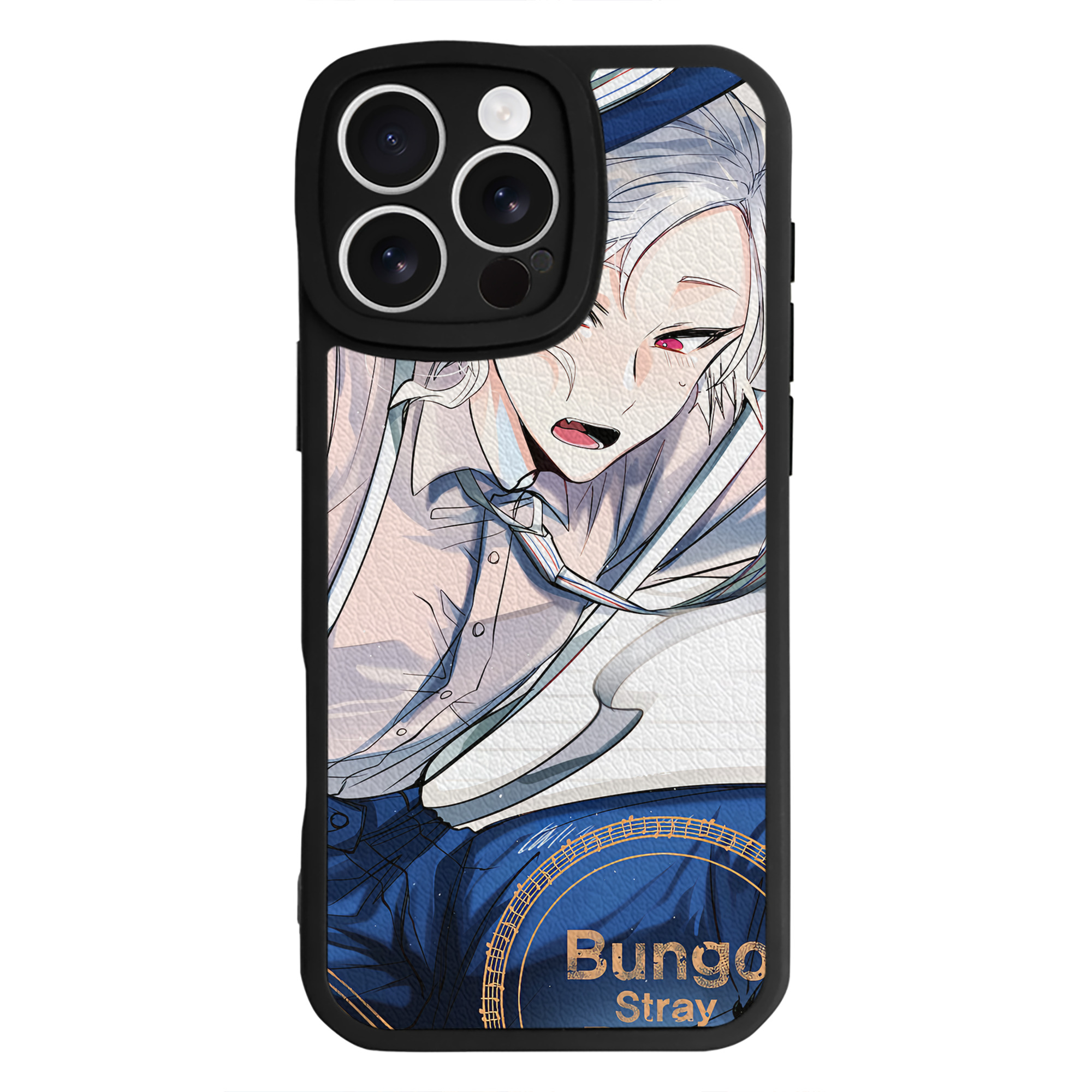 （画像用） 文豪ストレイドッグス Bungo Stray Dogs 【iPhone 16シリーズ対応】シリコンスマホケース（レザー調） 材質：シリコン